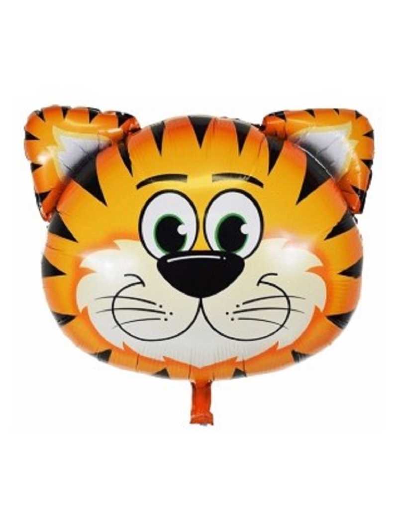 GLOBO METALIZADO SILUETA CHICO 15" 40cm TIGRE